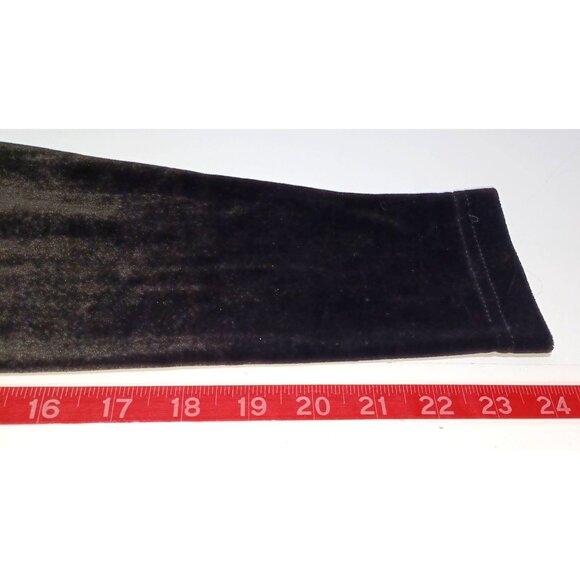 Sno Skins Womens L Velvet Base Layer Black Soft Stretch Apres Ski Winter Lodge - Picture 6 of 6